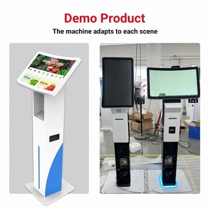 23.6inch Self Service Kiosks Receipt <b>Printer</b> 80mm QR Code <b>Scanner</b> Nfc RFID Reader Self-service Food Ordering Kiosk Horizontal - Product Image 4