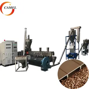 Factory Price Wpc Granules Extrusion Line /Pe Plastic Scraps and wood fiber Pelletizing Line Granulator