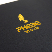 Porte-menu en cuir PU de taille personnalisée A4 pour les couvertures de menu personnalisées pour les restaurants