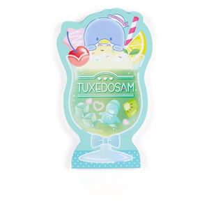 New Summer Ice Drink Three-Eyes Character Loose <b>Leaf</b> Memo Pad Cartoon Creative Sticky Notes Special-Shaped Stickers Cute Die Cut - Product Image 6