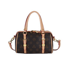 <span class=keywords><strong>Sac</strong></span> Boston texturé personnalisé en usine, grande capacité, <span class=keywords><strong>sac</strong></span> à bandoulière rétro pour <span class=keywords><strong>femme</strong></span>, motif géométrique tendance, fermeture éclair été/hiver - Product Image 1