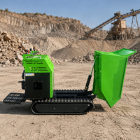Hydraulischer 500KG Mini-Raupendumper Selbstladender Kettentransporter Benzinbetrieben für Landwirtschaft, Bergbau und Bauwesen