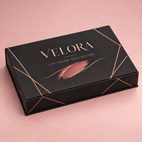 Boîtes cadeaux de gloss à lèvres en gros avec logo personnalisé imprimé, emballage rigide en carton de luxe pour ensembles de rouges à lèvres liquides et cosmétiques