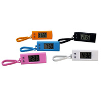 Carabine Mini Horloge Numérique Électronique LCD Porte-clés Portable Ovale Montre Suspendue avec Logo Personnalisé Nouveau Cadeau pour Étudiants