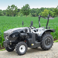 Tracteurs agricoles 4x4 multifonctionnels pour vergers et rizières, avec charrue, moteur diesel 50 CV, 80 CV, 90 CV