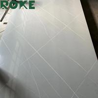 ROKE Décoration intérieure personnalisée Panneau mural en PVC feuille de marbre UV pour panneaux de plafond cuisine salon