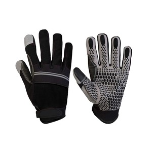 Guantes de seguridad de cuero sintético totalmente personalizados, guantes antivibración para protección de manos, guantes mecánicos de seguridad - Product Image 6