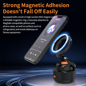 Cell Phone Stand with BT5.4 Speaker, HD Stereo Sound &amp; Anti-Slip Base, Foldable Adjustable Desktop Phone Holder for Home Office - Product Image 3