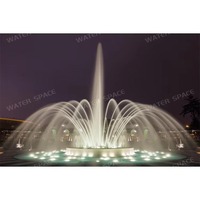 Wasserbrunnen Ägypten Runde Form Pool DMX Kleiner Tanzender Musikalischer Springbrunnen für Kreisverkehr