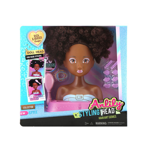 <span class=keywords><strong>Tête</strong></span> de poupée Anlily 2026 tendance noire avec cheveux <span class=keywords><strong>afro</strong></span>, <span class=keywords><strong>jouet</strong></span> de coiffure, <span class=keywords><strong>jouet</strong></span> de salon de coiffure en ABS écologique pour enfants - Product Image 6