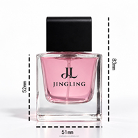 Flacon de parfum carré de luxe en verre 15ml 30ml 50ml 100ml avec fermeture magnétique, emballage personnalisé, vente en gros