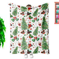 Couverture en peluche de souris de Noël de dessin animé classique de luxe de concepteur personnalisé grande oreille Saint Patrick's Day Magic King Jacquard tricoté