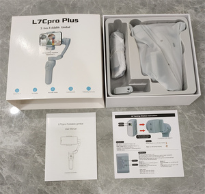 Nuevo L7C Pro Plus <span class=keywords><strong>Face</strong></span> Tracking Rotation Phone Gimbal Tripod con Tracker 5 en 1 Gimbal Stabilizer Phone con AI Vision - Product Image 4