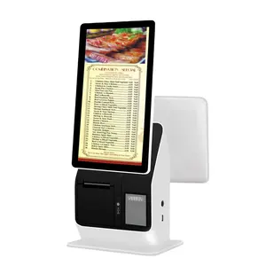 Kiosk sistema máquina de encomenda rápida do restaurante, monitor do toque da tela de auto-serviço da posição do comida