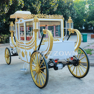 Calèche royale électrique entièrement fermée avec roues solides, chariot de luxe résistant aux intempéries pour toutes les saisons, zones touristiques et stations balnéaires - Product Image 5