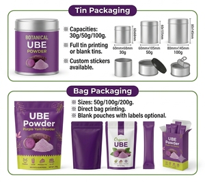 Polvo de Ube Orgánico de 1kg a Precio de Fábrica, Polvo de Ñame Morado Soluble en Agua para Té de Burbujas, Stock Crudo - Product Image 2