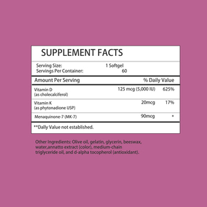 Cápsulas Blandas de Vitamina D3 Más Vendidas, Suplemento Dietético de Vitamina D, Apoya el Sistema Inmunológico y Mejora la Salud del Corazón - Product Image 2