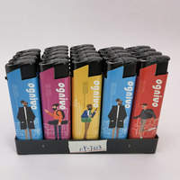 Briquet coupe-vent Dongyi personnalisé avec logo client, magnifique étui en papier, allume-cigarette, encendedores, isqueiro