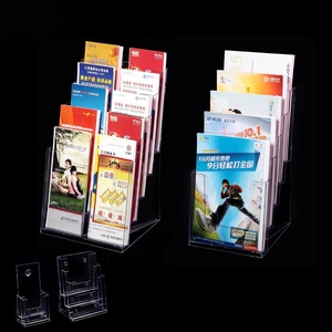 Wholesale Clear Acrylic Tabletop Magazine Holder Wall Mounted and Countertop <b>Stands</b> Brochure Holder - Product Image 4