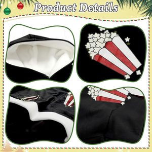YUIQPKJX Sudadera con capucha para parejas, sudadera de franela con estampado de palomitas de maíz, talla grande, disfraz de Halloween unisex para la familia - Product Image 5