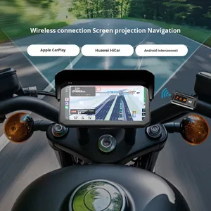 Linghan 6.25Inch Xe Máy Ghi Âm Phía Trước Và Phía Sau Ống Kính Kép Android Tự Động Carplay Thông Minh <span class=keywords><strong>GPS</strong></span> <span class=keywords><strong>Navigation</strong></span> 1080P HD Trên Toàn Thế Giới - Product Image 5