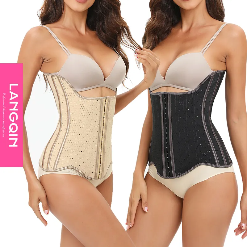 Mới kéo dài thép xương Corset Nhà cung cấp tùy chỉnh nhãn hiệu riêng cộng với kích thước Corset Hot Shaper phụ nữ người đàn ông mồ hôi móc eo giảng viên