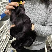 Rambut Virgin Mentah Berkualitas Tinggi Tanpa Proses, 100% Rambut Manusia, Gelombang Body Wave, Bundel Rambut Mink Brasil, Harga Pabrik