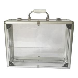 Custodia personalizzata per il trasporto in acrilico custodia da viaggio con chiusura da venditore valigetta trasparente per il trasporto di prodotti per il campione - Product Image 3