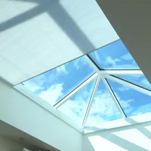 Popular design motorized honeycomb blinds skylight honeycomb skylight blinds folding ceiling