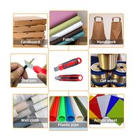 Couteau utilitaire DIY OEM léger professionnel rétractable pour couper le papier avec lame en acier au carbone SK5