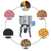 Mélangeur vertical en acier inoxydable |   Capacité de 50 à 200 kg |   Mélangeur automatique de poudre et de granulés plastiques pour le moulage par injection