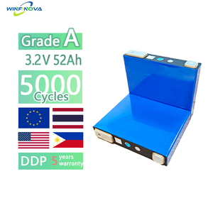 5000サイクル IP65 密閉設計 <span class=keywords><strong>3.2V</strong></span> 52Ah LiFePO4 角柱型リチウムイオン電池 高エネルギー密度 モジュール式電池セル CE - Product Image 5