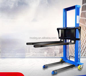 Small Self-Load Lifting <strong>Stacker</strong> <strong>Portable</strong> <strong>Mini</strong> Semi-Electric Forklift Hand Manual Lifting Forklift - Product Image 6