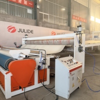 Machine de fabrication de bannières en PVC à commande servo intelligente, réglage automatique de l'épaisseur, ligne d'extrusion de haute précision