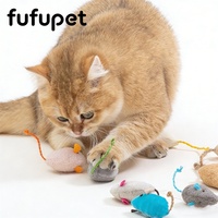 Lot de 5 jouets en peluche pour chat, chaton, avec plumes colorées, lumineux, à la catnip, pour le jeu autonome et le soulagement de l'ennui, en vrac