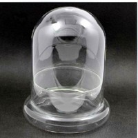 Vase de table moderne en verre dôme transparent glaçure transparente décorative jardin de noël nature plantes mousse présentoir base pour intérieur