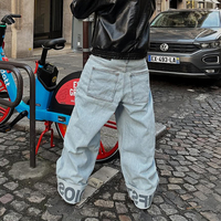 Jeans personnalisés pour hommes, pantalons streetwear, jeans bootcut pour hommes, jeans bootcut