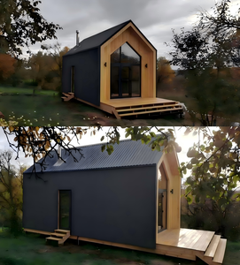 Maison préfabriquée en acier <span class=keywords><strong>de</strong></span> style <span class=keywords><strong>cabane</strong></span> <span class=keywords><strong>dans</strong></span> <span class=keywords><strong>les</strong></span> <span class=keywords><strong>arbres</strong></span> écologique, moderne, pour le camping ou une résidence temporaire, maison modulaire - Product Image 2