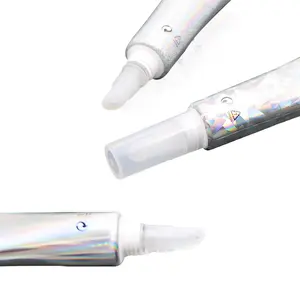 Vente en gros Logo personnalisé et capacité de luxe DO Pattern Tube vide de Gloss à lèvres Tubes à presser pour emballage cosmétique