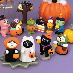 Qingh 2023 Decorazioni di Halloween a Forma di Zucca, Miniature Giapponesi, Accessori Trendy e Regalo, Ornamenti in Resina Zakka - Product Image 1