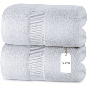 Toalla de Baño Grande de Lujo para Adultos, Serie Hotel, con Logotipo Personalizado, Extra Absorbente, 35X70 Pulgadas - Product Image 1