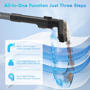 Máquina Limpiadora de Alfombras y Tapicerías, Limpiador de Manchas Portátil para Sofás y Cortinas, Aspiradora Ligera y Potente para Limpieza en Seco y Húmedo - Product Image 2