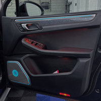 Kit d'éclairage d'ambiance intérieur pour Porsche Macan RHD Dynamic Symphony 64 couleurs, style étoile carbone, kit de mise à niveau.