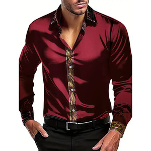<span class=keywords><strong>Camisas</strong></span> <span class=keywords><strong>de</strong></span> Hombre RNSHANGER con Estampado Elegante <span class=keywords><strong>de</strong></span> Otoño, <span class=keywords><strong>Camisas</strong></span> <span class=keywords><strong>de</strong></span> <span class=keywords><strong>Moda</strong></span> <span class=keywords><strong>de</strong></span> Color Sólido <span class=keywords><strong>de</strong></span> Manga Larga, <span class=keywords><strong>Camisas</strong></span> <span class=keywords><strong>de</strong></span> Negocios Holgadas para Hombre en Varios Colores - Product Image 2