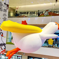 Modèle géant gonflable de canard blanc publicitaire, ballon animal gonflable, décoration de cygne gonflable pour événement