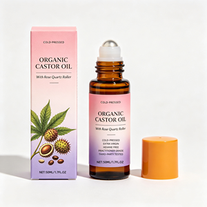Huile de ricin pure biologique pressée à froid, huile naturelle de graines de Ricinus Communis en vrac, marque privée pour la croissance des cheveux, les soins de la peau, les massages corporels - Product Image 3