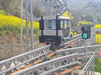 Fournisseur chinois Train électrique parc d'attractions train monorail train touristique avec mono piste