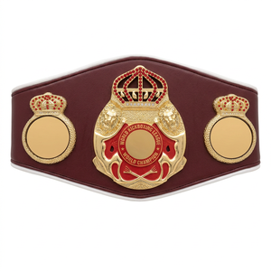 เข็มขัดแชมป์มวยแบบกำหนดเองพร้อมสายหนัง - Product Image 1