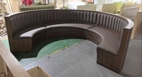 Ensemble de sièges de canapé de salle à manger incurvé rond de haute qualité personnalisé en usine pour restaurant, hôtel, bar, café, fast-food, boîte de nuit