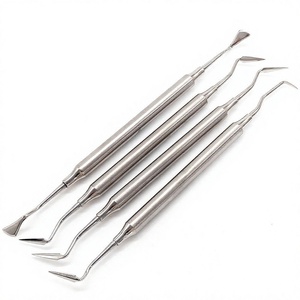 Ensemble de Couteaux et Détartreurs Parodontaux en Acier Inoxydable avec Poignée Moletée – Instruments de Classe I - Product Image 6